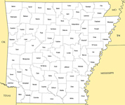 Arkansas map