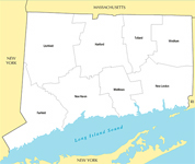 Connecticut map