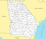Georgia map