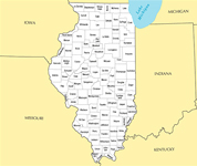 Illinois map