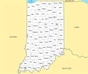 Indiana map
