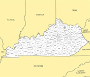 Kentucky map