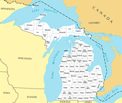 Michigan map