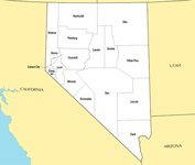 Nevada map
