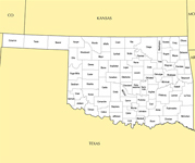 Oklahoma map