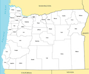 Oregon map