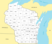 Wisconsin map