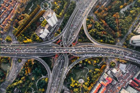 Freeway interchange