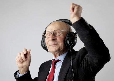 Man with headphones
