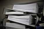 Stack of binders