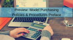 Preview: Model purchasing policies & procedures preface