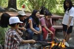 People around a campfire