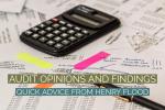 Audit options and findings: quick advice from Henry Flood
