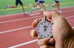 Racers and a stopwatch