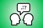 Two heads talking