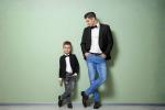 Father & son dressed alike
